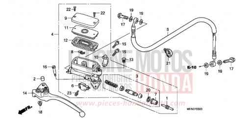 MAITRE-CYLINDRE CBF1000A de 2010